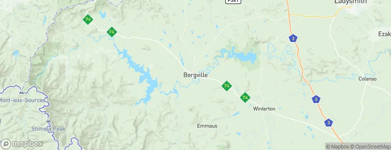 Bergville, South Africa Map