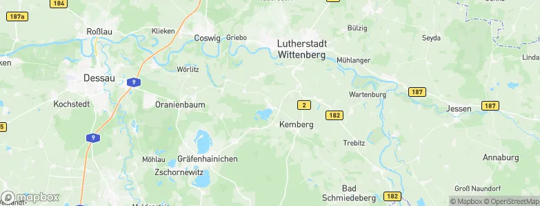 Bergwitz, Germany Map