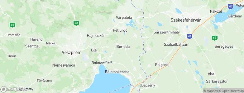 Berhida, Hungary Map