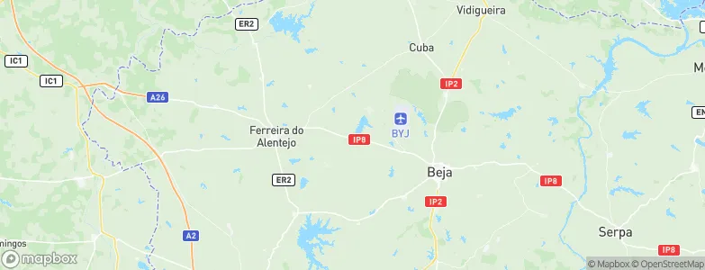 Beringel, Portugal Map