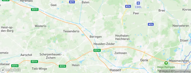 Beringen, Belgium Map