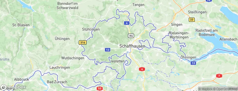 Beringen, Switzerland Map
