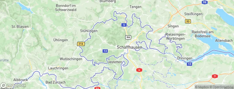 Beringen, Switzerland Map