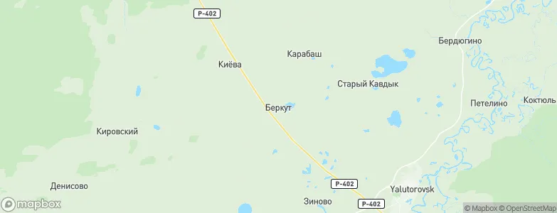 Berkut, Russia Map