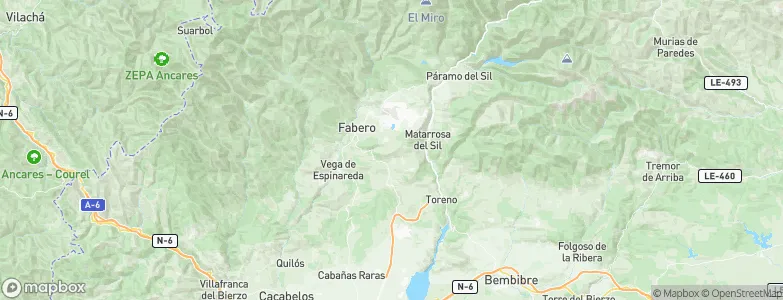 Berlanga del Bierzo, Spain Map