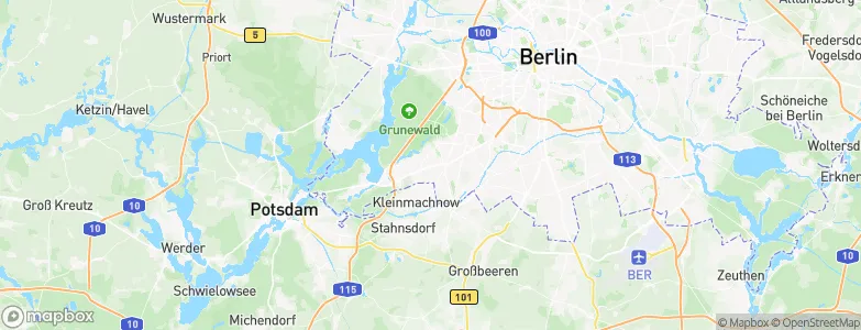 Berlin Steglitz Zehlendorf, Germany Map