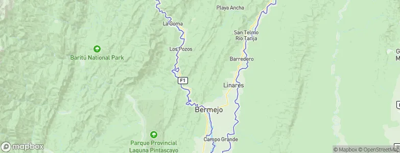 Bermejo, Bolivia Map