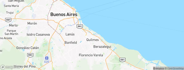 Bernal, Argentina Map
