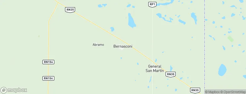 Bernasconi, Argentina Map