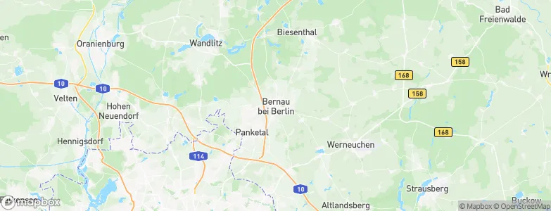 Bernau bei Berlin, Germany Map
