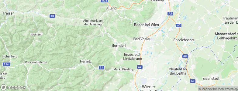 Berndorf, Austria Map
