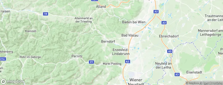 Berndorf, Austria Map