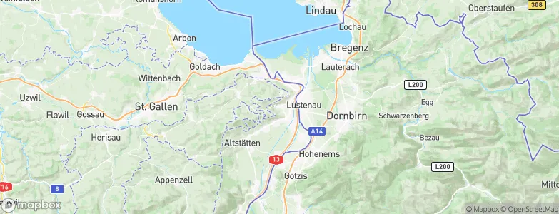 Berneck, Switzerland Map