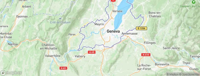 Bernex, Switzerland Map