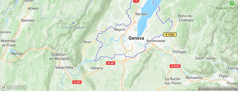 Bernex, Switzerland Map