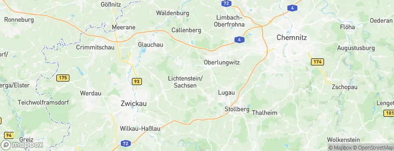 Bernsdorf, Germany Map