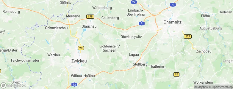 Bernsdorf, Germany Map