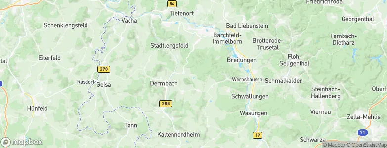 Bernshausen, Germany Map