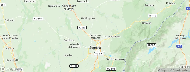 Bernúy de Porreros, Spain Map