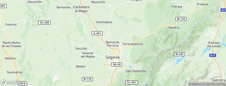 Bernuy de Porreros, Spain Map