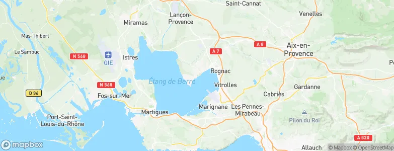 Berre-l'Étang, France Map