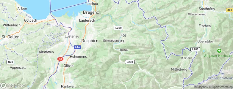 Bersbuch, Austria Map