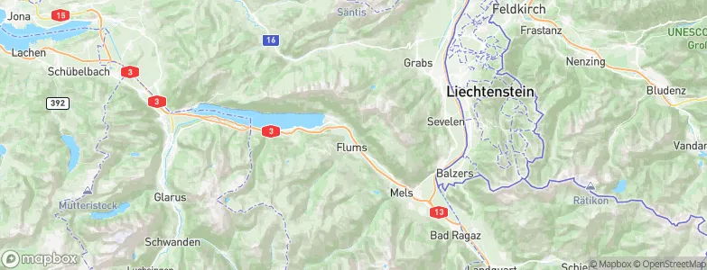 Berschis, Switzerland Map