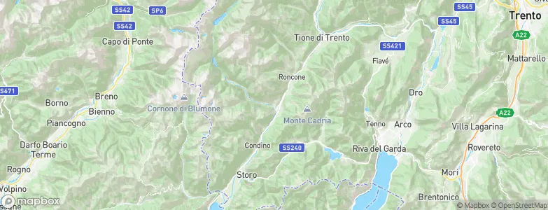 Bersone, Italy Map