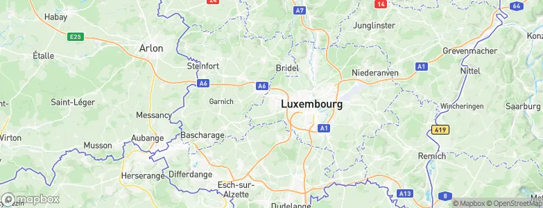 Bertrange, Luxembourg Map