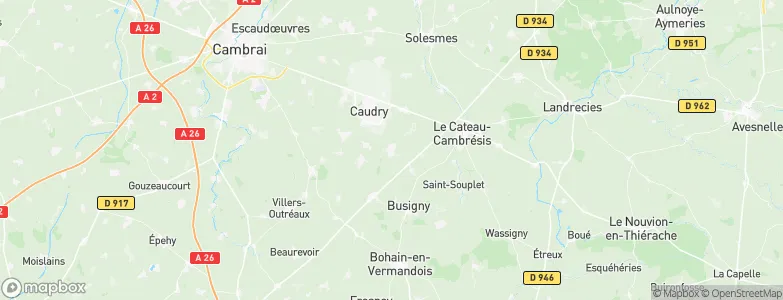Bertry, France Map