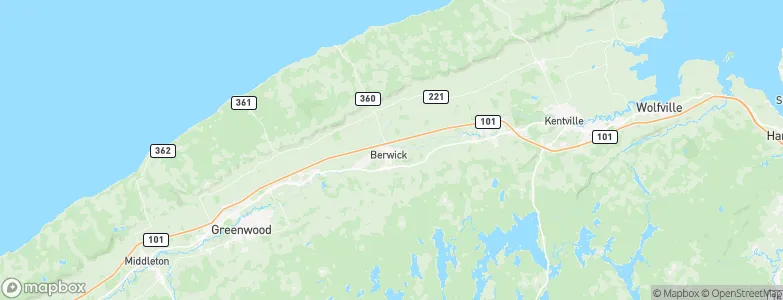 Berwick, Canada Map