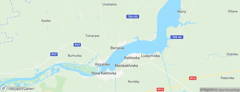 Beryslav, Ukraine Map