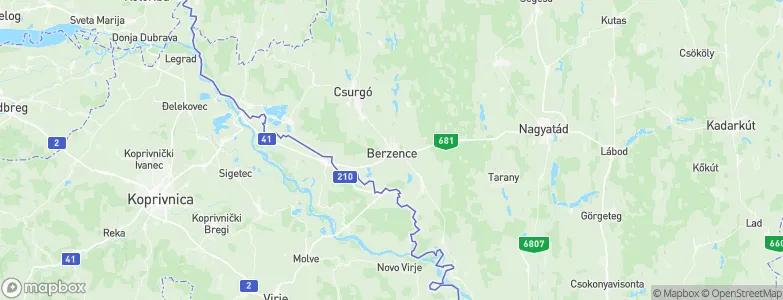 Berzence, Hungary Map