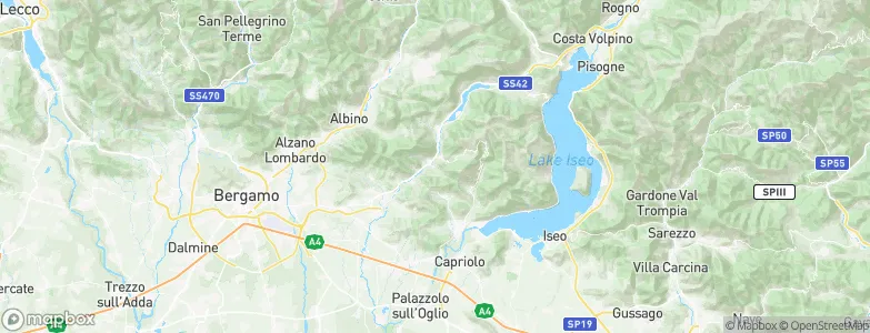 Berzo San Fermo, Italy Map