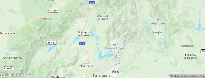 Berzosa del Lozoya, Spain Map