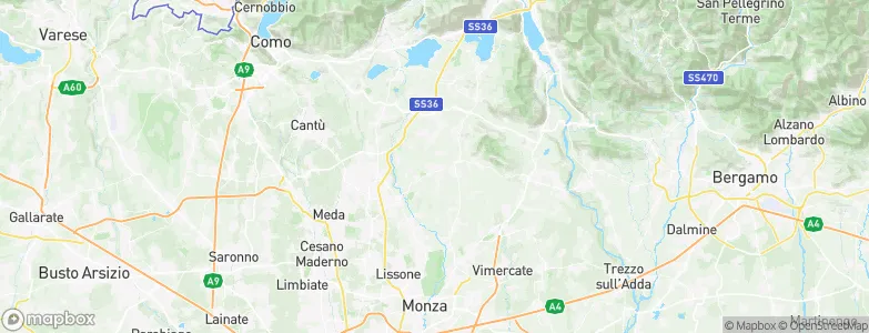 Besana in Brianza, Italy Map