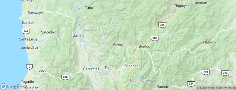 Besao, Philippines Map