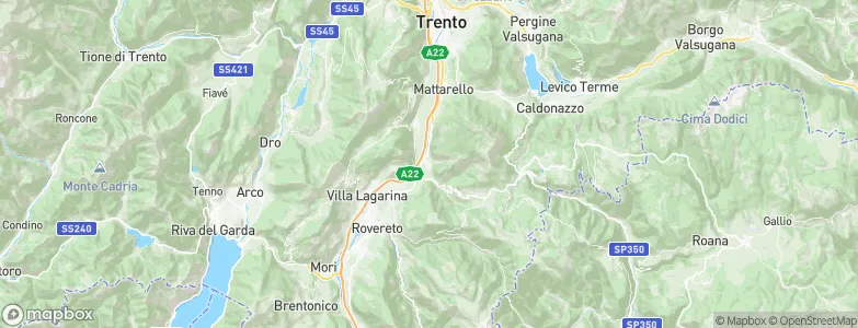 Besenello, Italy Map