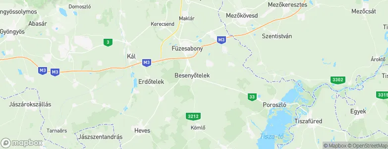 Besenyőtelek, Hungary Map