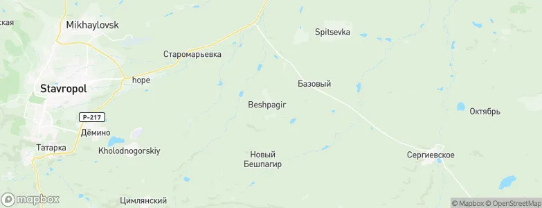 Beshpagir, Russia Map