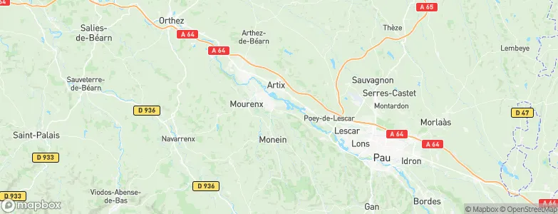 Bésingrand, France Map