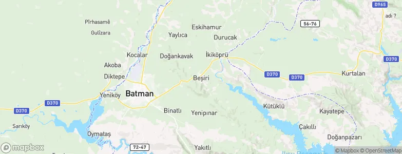 Beşiri, Turkey Map
