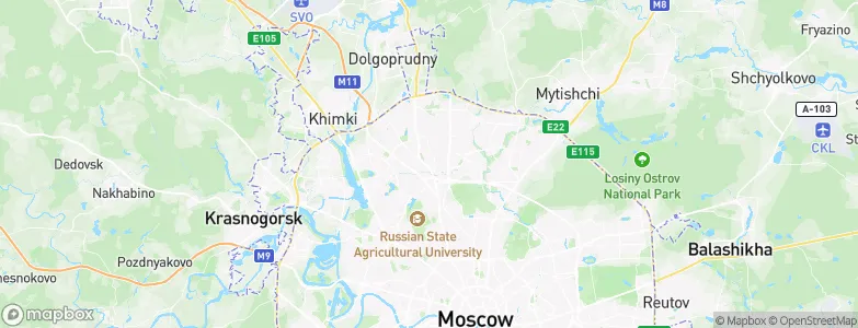 Beskudnikovsky District, Russia Map