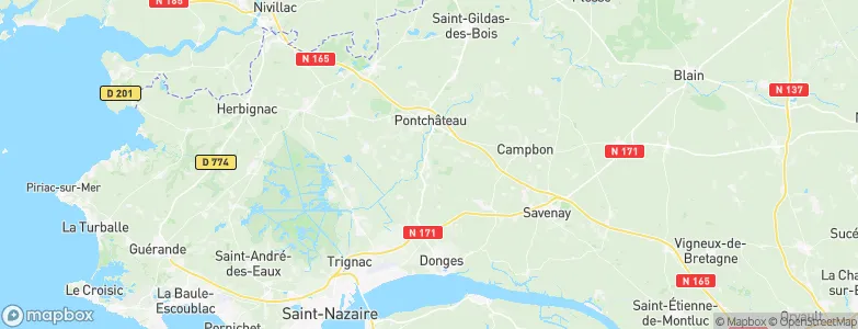 Besné, France Map