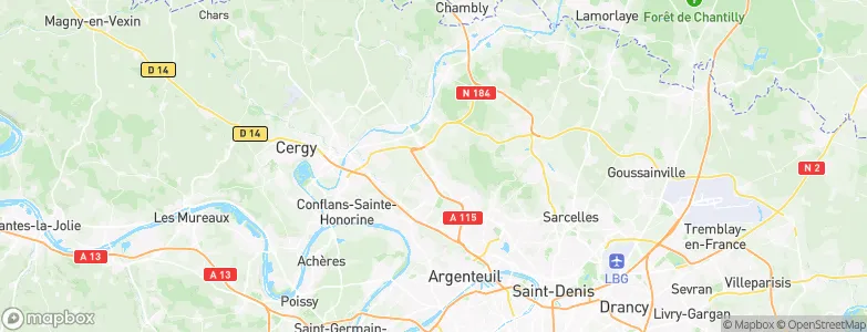 Bessancourt, France Map