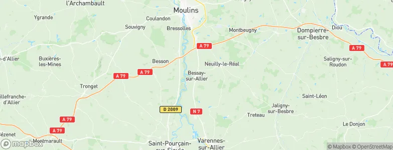 Bessay-sur-Allier, France Map