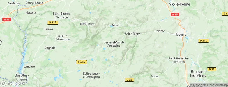 Besse-et-Saint-Anastaise, France Map