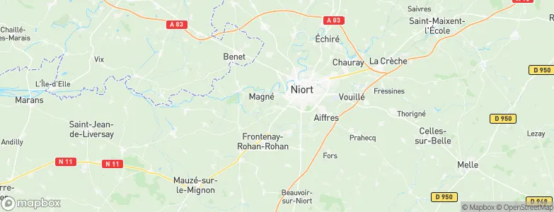 Bessines, France Map