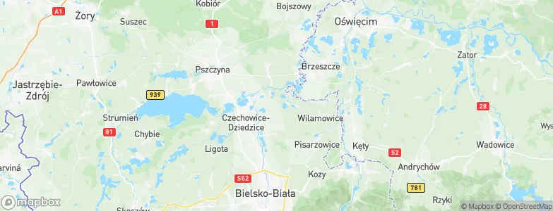 Bestwinka, Poland Map