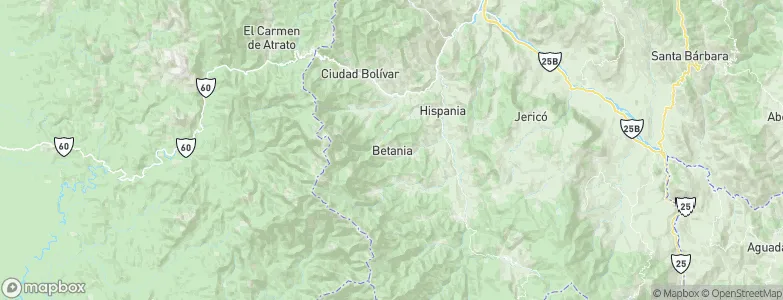 Betania, Colombia Map